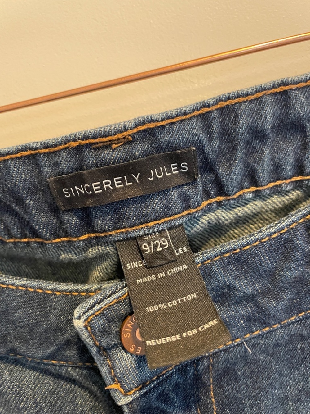 Sincerely Jules Indigo Wide-Leg Flare Jeans - Picture 3 of 4